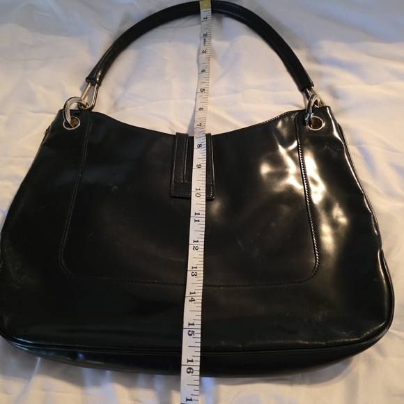 Vintage GUCCI Patent Leather Black Bag Purse - Picture 11 of 15